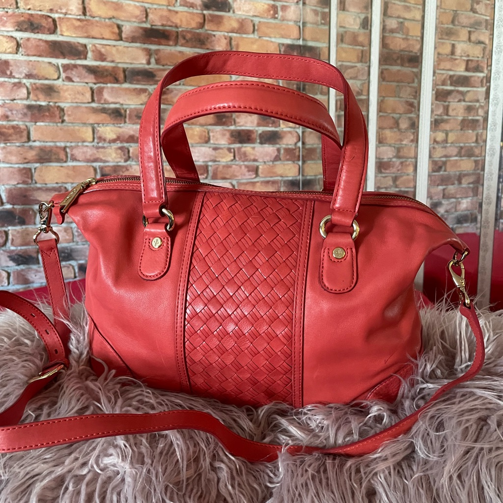 Colehaan Leather Satchel 2 Way Bag